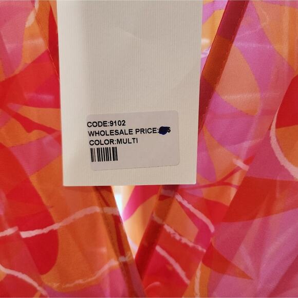 KASIA ROUCHED LAYERED MINI MULTI COLOR DRESS SIZE SMALL RETAIL $238 - Picture 6 of 7